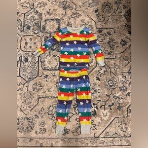 Mini Boden rainbow star pajamas - 3T